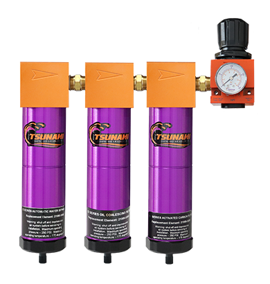 3-Stage Filter Package With Regulator | Tsunami